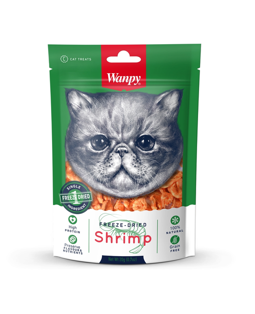 Wanpy Freeze Dried Shrimp Cat 20g