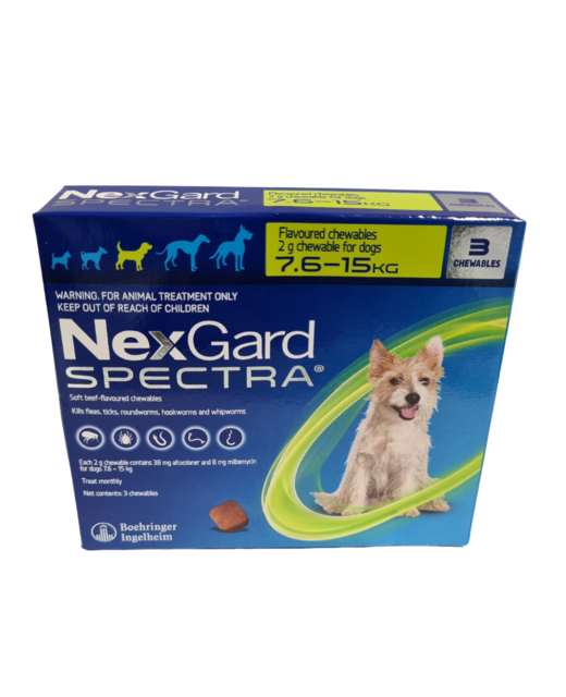 nexgard spectra for dogs dosage