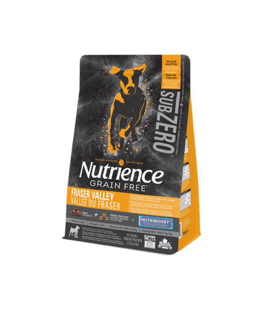 Nutrience Subzero Grain Free Dog 2.27kg Fraser Valley