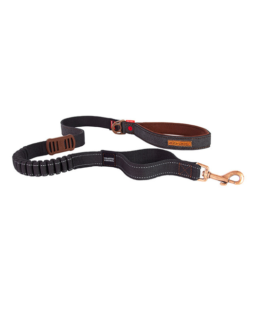 Ezy Dog Leash Zero Shock 1.2m Black Denim 