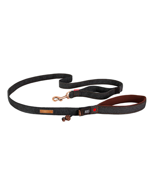 Ezy Dog Leash Soft Trainer 1.8m Black Denim