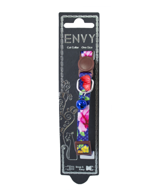 Envy Cat Collar Flora Blue