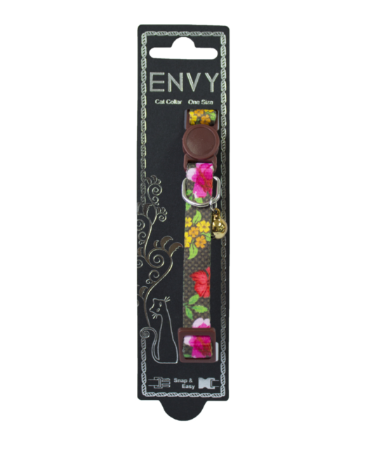 Envy Cat Collar Flor Brown