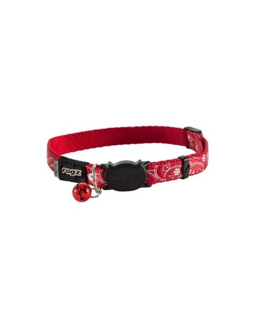 Rogz Cat Collar Red Filigree