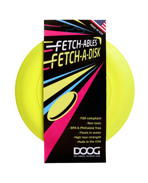 DOOG Fetchables Fetch-a-Disc Yellow