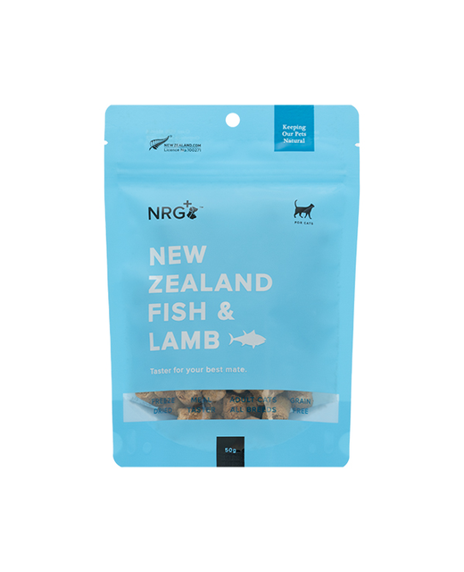 NRG NZ Fish & Lamb Treats Cat 50g