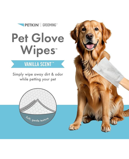 Petkin Pet Glove Wipes 30pk