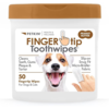 Petkin Fingertip Tooth Wipes Peanut Butter 50pk