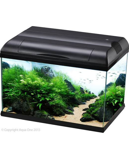 Aqua One EcoStyle 47 Rectangular Aquarium Black 38L