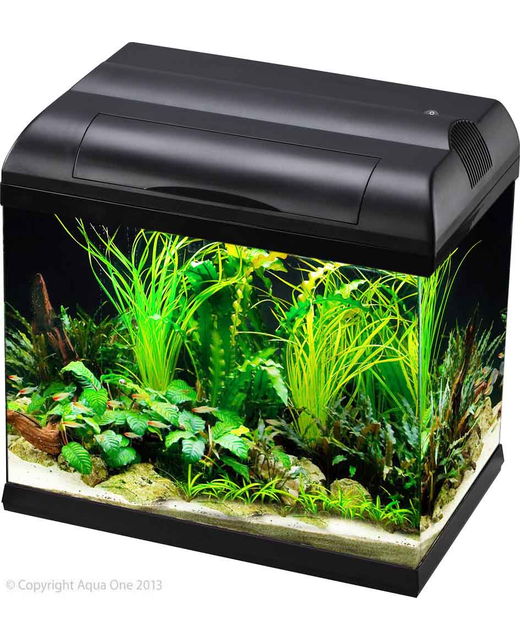 Aqua One EcoStyle 37 Rectangular Aquarium Black 21L