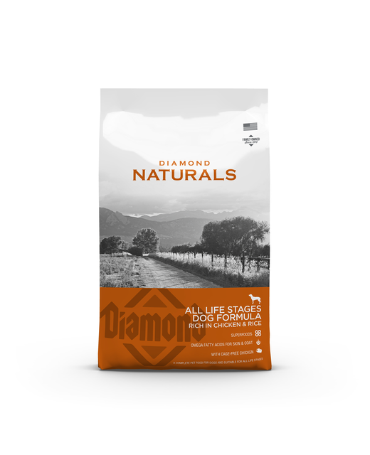 Diamond Naturals Dog Chicken & Rice - All Life Stages 15kg