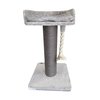 Cattitude Cat Scratch Post Lounger Grey