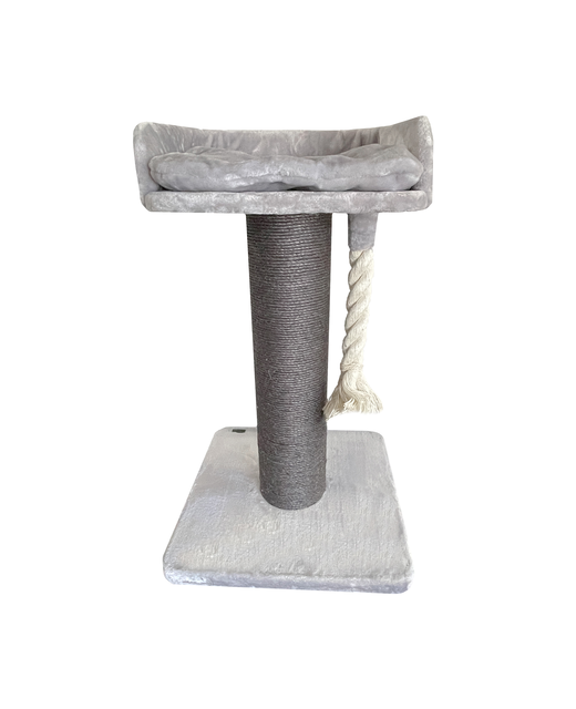 Cattitude Cat Scratch Post Lounger Grey