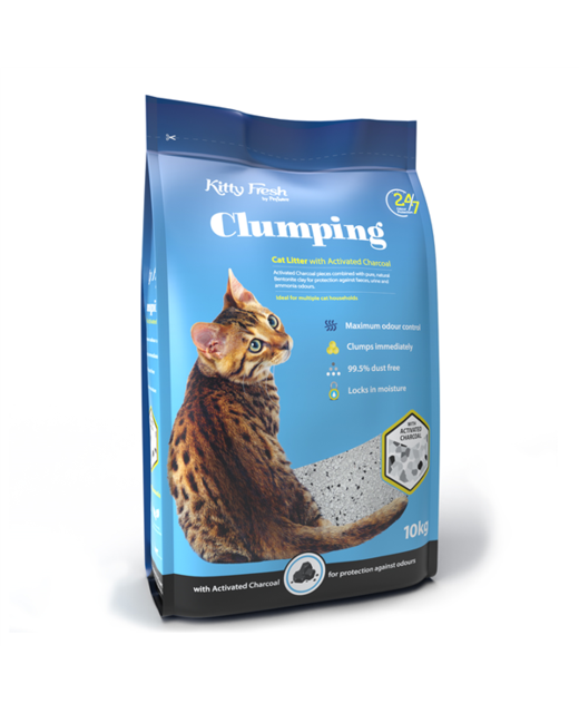 Kitty Fresh Activated Charcoal Clumping Litter 10kg