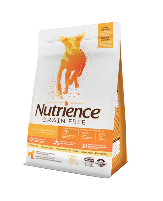 Nutrience Grain Free Dog 2.5kg - Turkey, Chicken, & Herring 